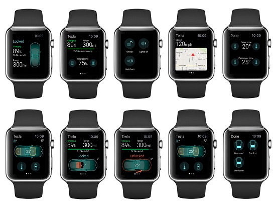 用Apple Watch操控特斯拉，真的可以！