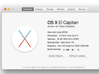 苹果OS X El Capitan第五公测版临时撤回