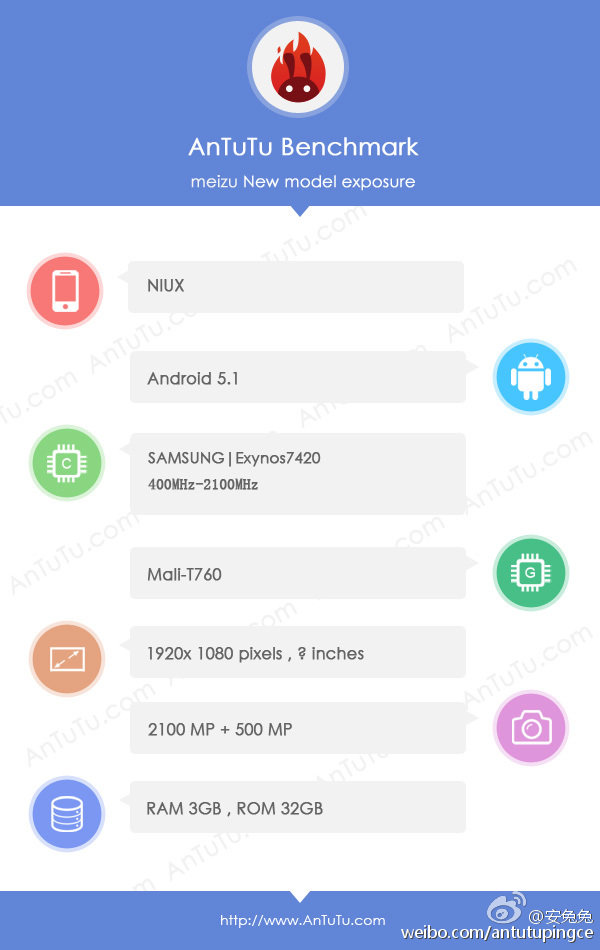 完爆小米Note 魅族高端品牌NIUX配置曝光