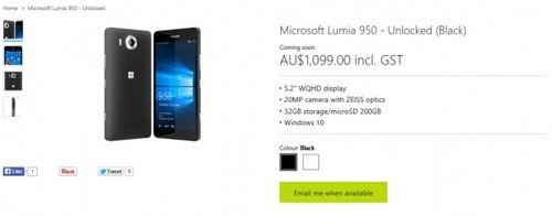 微软Lumia 950/950XL各地售价差距高达1500
