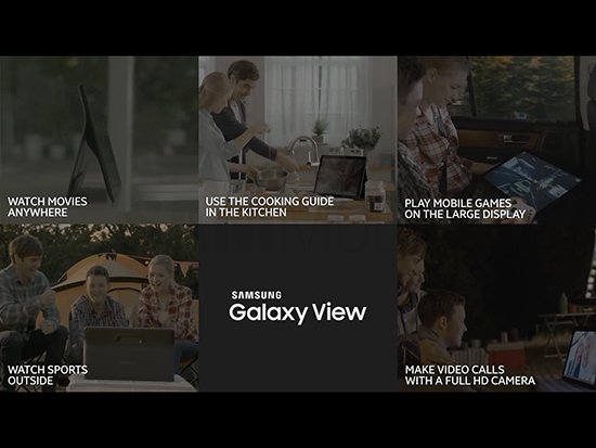 三星Galaxy View平板再曝光：18.4寸巨屏自带把手