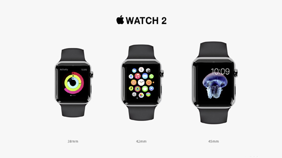 超窄边框抢眼 Apple Watch 2概念图曝光