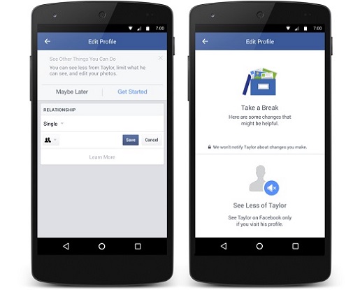 让分手更容易 Facebook推出屏蔽前任新功能
