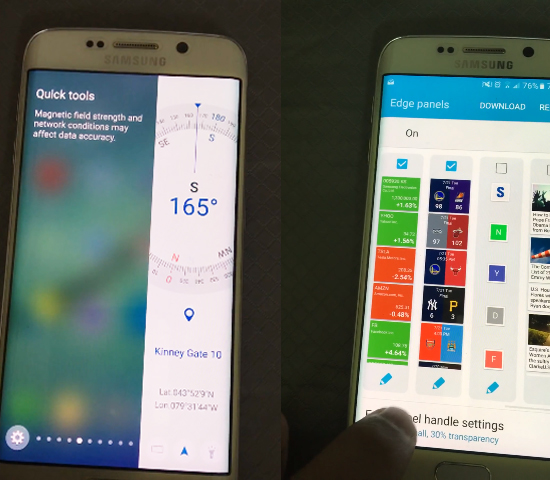 Galaxy S6 edge安卓6.0.1升级：曲面屏功能大幅度提升