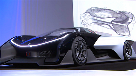 叫板特斯拉！法拉第联手乐视发布概念电动汽车FFZERO1