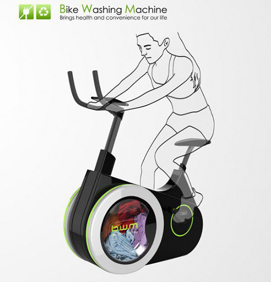 b.w.m健身洗衣机：让你在踩自行车的同时把衣服洗了？