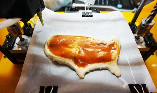 火星之旅途中吃点啥，3D打印的比萨可好？