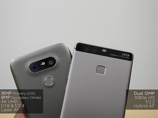 双摄像头手机对比：LG G5真的比华为P9强很多吗？