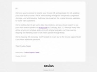 Oculus Rift推迟发货？给你包邮咯