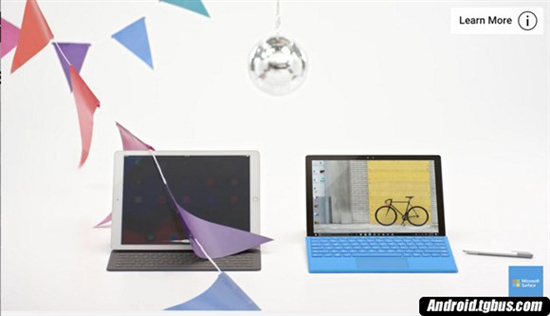 微软Surface Pro 4新广告：iPad Pro根本不是电脑