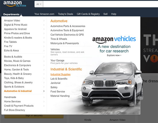 亚马逊推出汽车频道 要开始卖车了 科客网