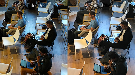 差距在哪？iPhone 7 谷歌Piexl拍照对比
