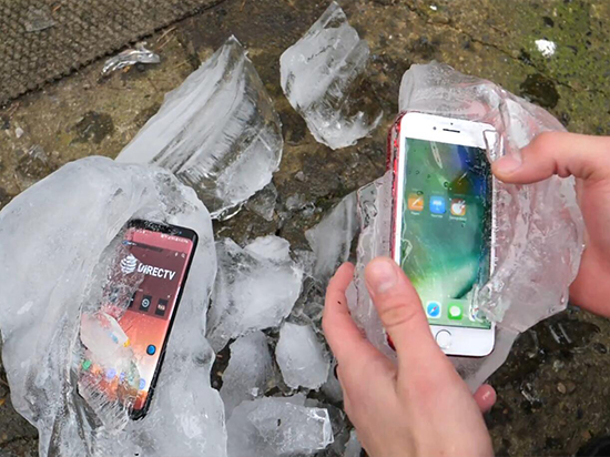  -35度低温下Galaxy S8和iPhone 7生存大挑战 