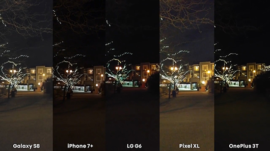 摄像头对比：苹果7 Plus三星S8谷歌Pixel一加3T谁最弱？
