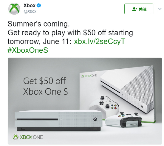 天蝎座将至！微软Xbox One S也顺带降价340元