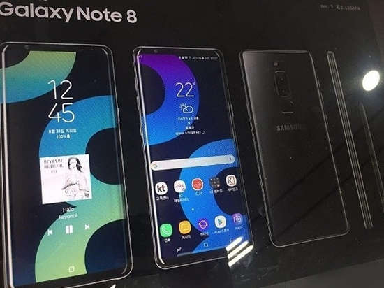 三星Note8海报曝光：双摄是有的 但光学指纹是泡汤了