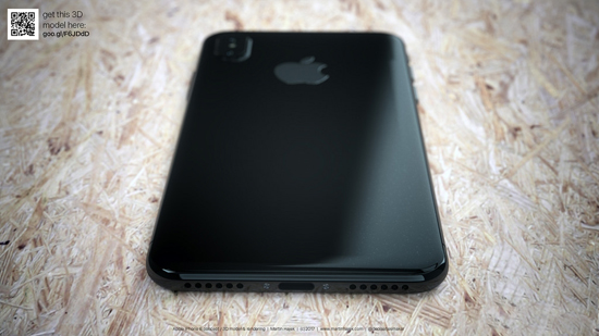 不出意外iPhone 8就是长这样了：全面屏惊艳 额头开孔感人