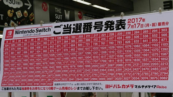 Switch太难买竟摇号发售！3000人中只有250人能买到