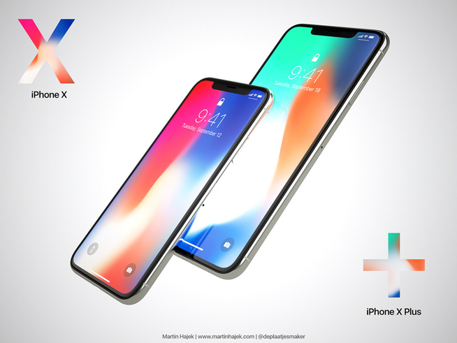 6.7寸iPhone X Plus概念机图赏：设计照搬？看了内心毫无波动