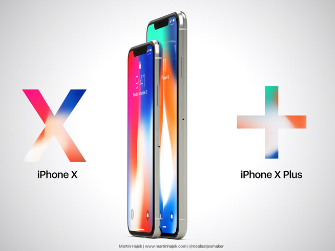 6.7寸iPhone X Plus概念机图赏：设计照搬？看了内心毫无波动