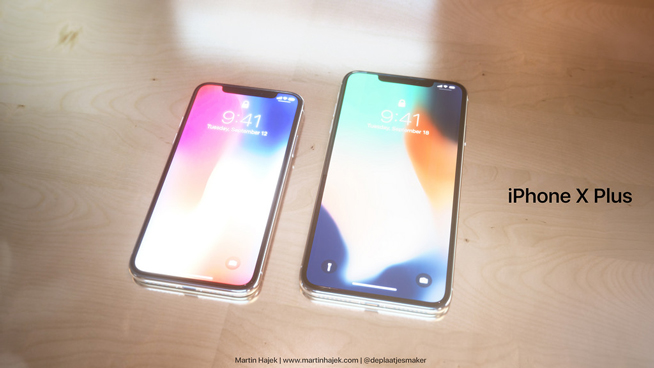 6.7寸iPhone X Plus概念机图赏：设计照搬？看了内心毫无波动