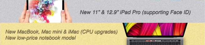苹果10月30日再开发布会：iPad Pro领衔 3款Mac更新就绪