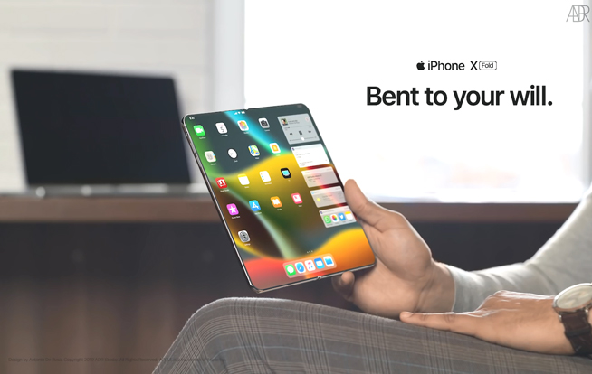 iPhone X Fold折叠概念机：惊艳不输三星华为 果粉看了忍不住