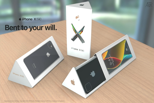 iPhone X Fold折叠概念机:惊艳不输三星华为 果