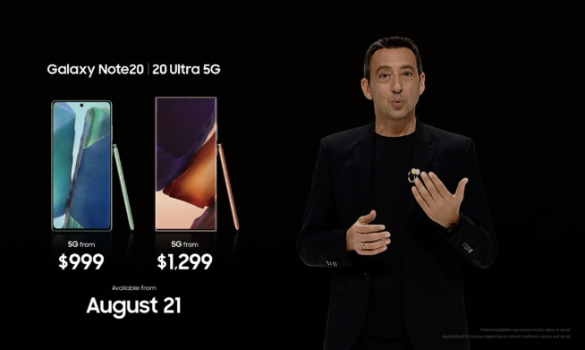 顶配售价万元！三星Galaxy Note20 Ultra领衔五大新品发布