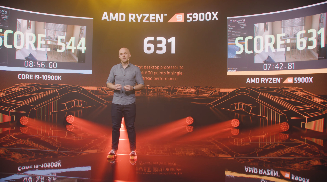 AMD锐龙5000系列处理器发布：性能飙升完胜英特尔 售价2030元起！